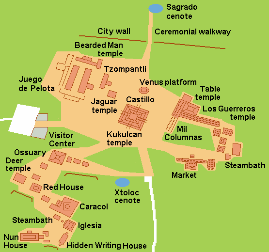 Chichen Itza Map 3