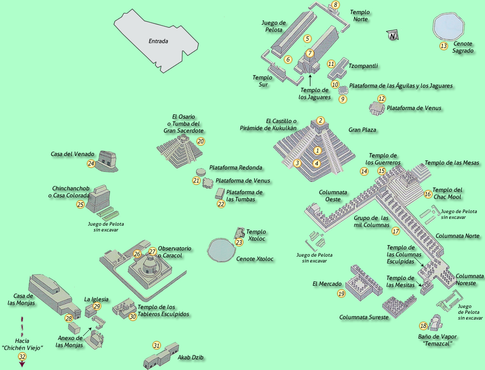 Chichen Itza Map 4