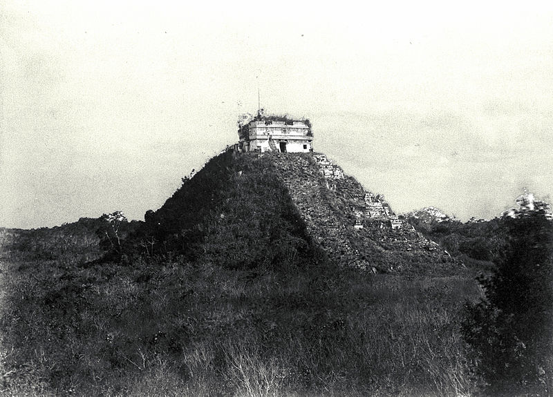 Chichen Itza El Castillo Pyramid when Discovered