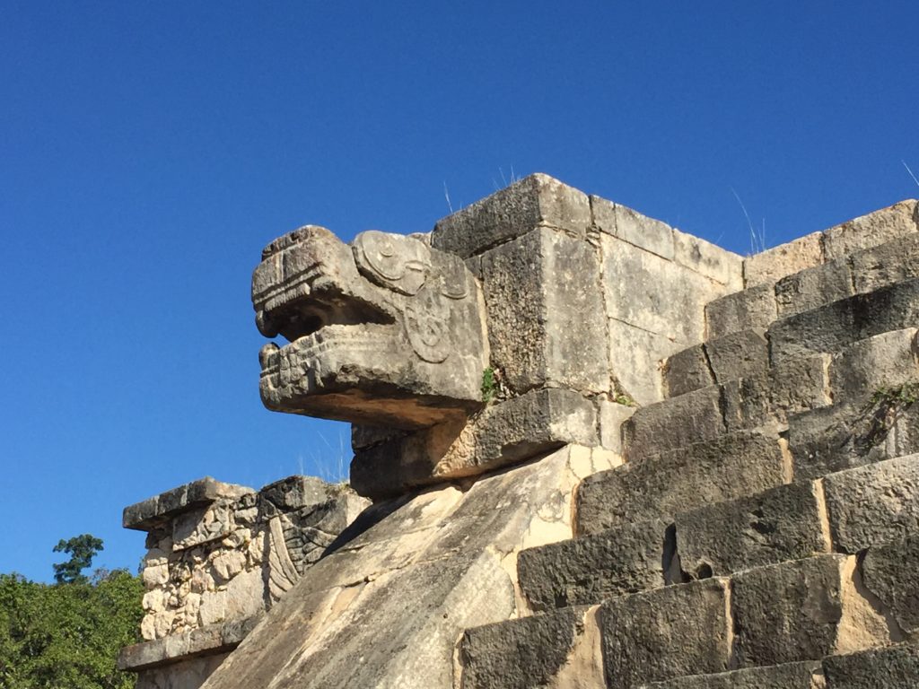 Chichen Itza Serpent Head