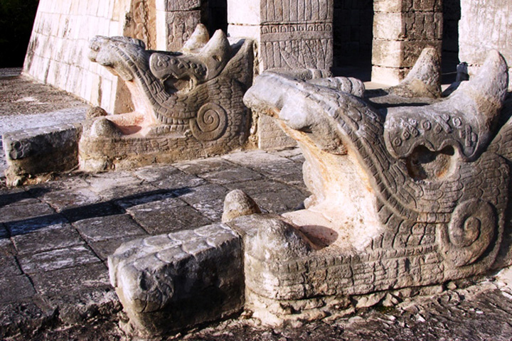 Chichen Itza Serpent Head