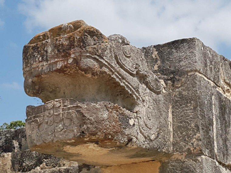 Chichen Itza Serpent Head